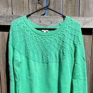 Green Talbots cotton sweater